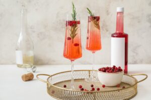 cranberry champagne cocktail