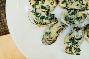 gegratineerde oesters ovenhapje